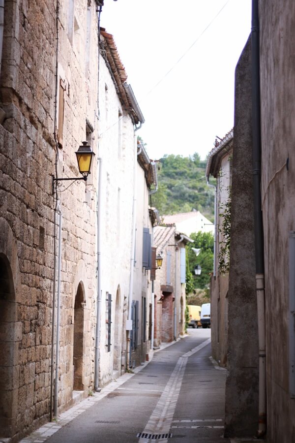 Exploring Lagrasse with Kids - medieval streets